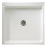Swanstone SS-3636-010 36-Inch by 36-Inch by 5-1/2-Inch Single Threshold Shower Floor, White Finish