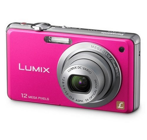 Panasonic Lumix FS10 Digital Camera - Pink (12.1MP, 5x Optical Zoom) 2.7 inch LCD