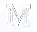 Alphabet Letter - M - Color White - 2