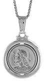 Sterling Silver Hollow Jesus Medal