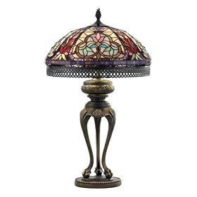 Quoizel Alpharetta Tiffany 2 Light Table Lamp