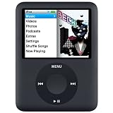 Apple 3rd Generation iPod Nano 4gb 8gb Video Premium Silicon Skin Case Cover With Adjustable Sports Armband and LCD Screen Protector - Available in 5 Color Choices, BLACK (MP3 Player NOT Included)