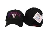 Texas Rangers MLB Black with Royal Team Name Adult Adjustable Hat / Cap