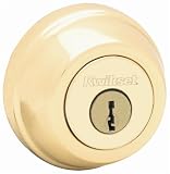 Kwikset 970 3 CP Maximum Security Single-Cylinder Deadbolt, Polished Brass