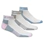 ASICS Women's Tactel Microfiber Low Quarter Running Sock (3-Pack) (Assorted,Medium)