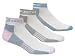 ASICS Women's Tactel Microfiber Low Quarter Running Sock (3-Pack) (Assorted,Medium)