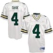 Brett Favre Jersey: Reebok White Replica #4 Green Bay Packers Jersey