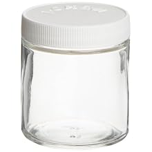 I-Chem Series 200 Clear Short Wide Mouth Closed Top Jars, 125 ml, Case of 12