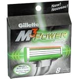 Pack of 3 EACH GILLETTE BLADE M3 POWER 8EA PT#4740033560