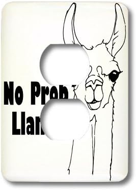 lsp_193562_6 EvaDane - Funny Quotes - No Pro Llama. - Light Switch Covers - 2 plug outlet cover