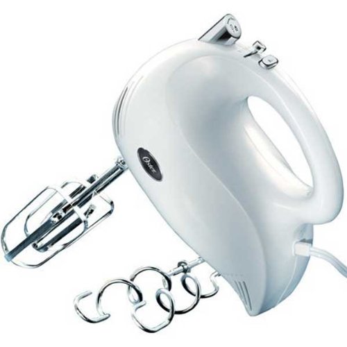 Oster 2500 Inspire 240-Watt 5-Speed Hand Mixer, White