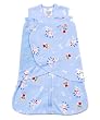 Halo Innovations Sleepsack Swaddle Micro Fleece, Blue Dog, Newborn
