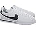 Nike Men's Cortez Basic Leather White/Obsidian Casual Shoe 10 Men US