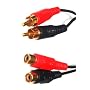 5m TWIN PHONO RCA Extension Cable - Premium Quality / 24k Gold / Male to Female / Left & Right Audio / Stereo / 2RCA / 2xRCA
