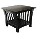 Kitchen & Housewares : Elite 38-1066-050 Florenzia End Table-Black Lacquer