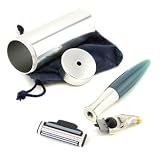 Razors & Blades-3 Blade Travel Razor - Blue