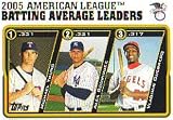 2005 Topps Update #136 Michael Young/Alex Rodriguez/Vladimir Guerrero AL Batting Leaders