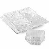 Jay Imports Alexandria Crystal 4-Section Dish