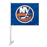 NHL New York Islanders Car Flag with Wall Brackett
