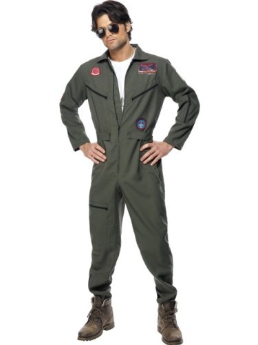 Original Top Gun Kostüm Topgun Pilotenkostüm inkl. Pilotenbrille L/XL
