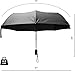 Arcadia Outdoors Premium Black Travel Umbrella with GlideTech Coating-Compact Automatic Open Close