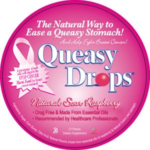 Organic Queasy Drops Pink 2-pk. - Sour Raspberry