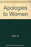 Apologies to women : inaugural lecture delivered 20th November 1990