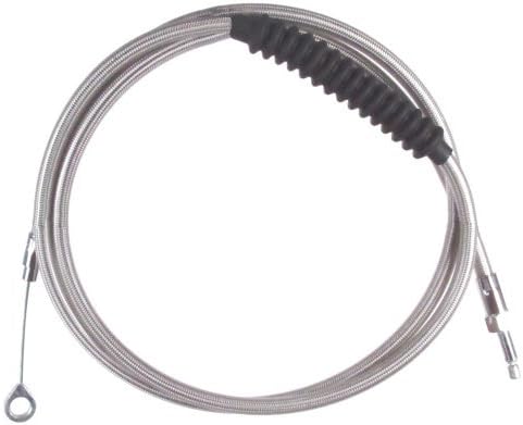 Hill Country Customs Stainless Braided +6" Clutch Cable for 2004-2014 Harley-Davidson Sportster XL1200C - HC-66-0160-1200CUS