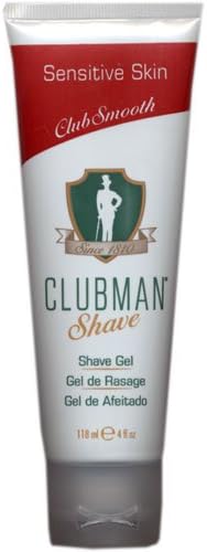 Clubman Shave Gel for Sensitive Skin, 4 oz