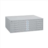Safco Gray 5 Drawer Flat File Cabinet (base sold seperate)