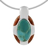 Sterling Silver, Turquoise & Coral Fashion Necklace