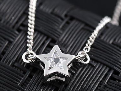 Popular Fashion Italina Rigant 2014 New Arrival Elegant Star Necklace With Austrian Crystal Stellux Zirconia Party RG61702 By Eva Fs.
