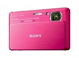 Sony DSC-TX9R Digitalkamera (12 Megapixel, 4-fach opt. Zoom, 8,9 cm (3,5 Zoll) Display, 3D Schwenkpanorama, Full HD Video) rot