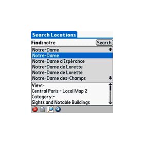Rough Guides Map Paris (Palm OS) downloadable Software