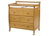 Emily 3 Drawer Changing Table in Honey Oak Finish By Da Vinci Baby Furniture