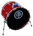 HB Bass Drum 24x18x20 Lug Birch Kick Drum Lacquer Rip Tide Red Finish