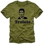 TROLOLO MAN - T-SHIRT oliv Gr.L Coole-Fun-T-Shirts