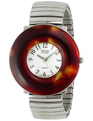 Golden Classic Womens 2164_Tort "Tough Love" Tortoise Stretch Band Watch
