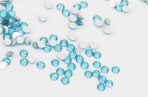STOREZWD Crystal Diamond Aquamarine Colored Rhinestones1440 Count 4mm