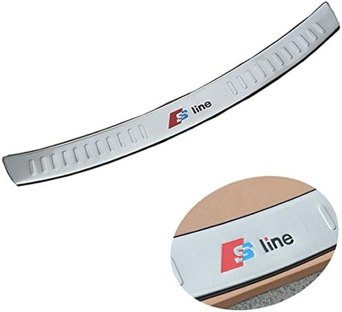 Car Parts Stainless Steel Rear Bumper Protector Sill Plate Cover Audi Q5 2009-2015 Year with S-Line