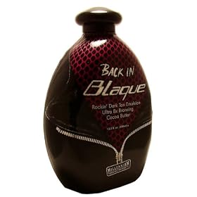 BACK IN BLAQUE LOTION - 8X BRONZERS DARK TANNING EMULSION 13.5oz
