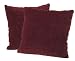 Arlee Woven Chenille 18-Inch Decorative Pillow 2-Pack, Burgundy Image