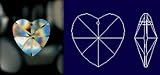 40mm 1.5 30% Lead Crystal Heart Suncatcher