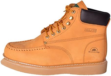 Mountain High Mens 6020MT Moc Toe Work Boot, Tan, 8.5 M US