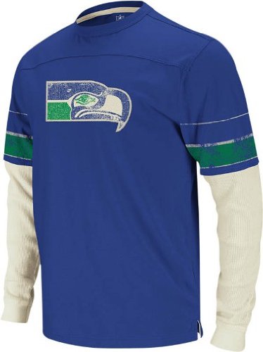 Seattle Seahawks Reebok Vintage Long Sleeve Jersey Thermal T-shirt