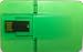 Ultra Thin Credit Card USB Flash Drive 4 GB (Green)