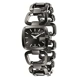 Gucci Women`s YA125504 G Gucci Small Black IP Steel Bracelet Watch