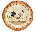 French Country Rooster Plate Decorative Plate for Dining Or Wall Decor