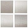 Frank Lloyd Wright Architecture - Set 4 Etched Tex&hellip by CoasterStone