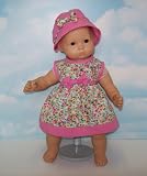 Pink and Green Floral Dress with Matching Hat. Fits 15